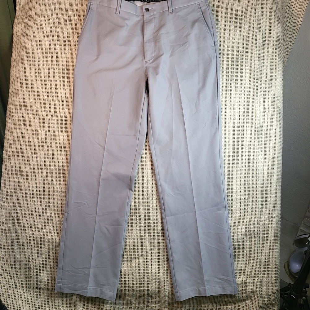 Callaway Pants Mens 36x32 Gray‎ Straight Leg Chino Golf Flat Front Golf